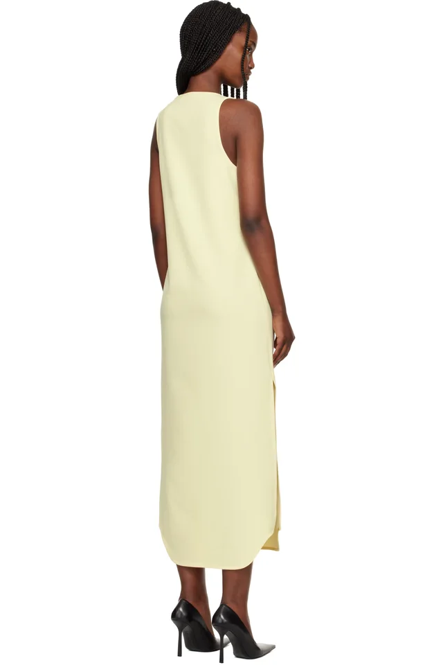 WARDROBE.NYC Yellow Matte Tank Maxi Dress, photo 3 of 4 from SSENSE