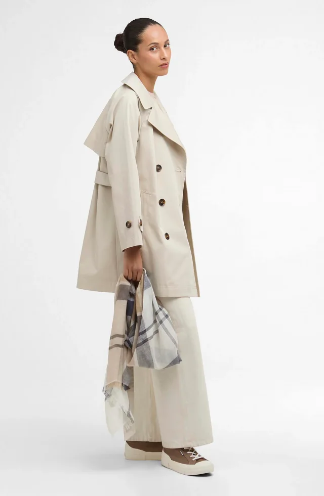 Barbour Adare Showerproof Water Resistant Trench Coat in Blue, photo 6 of 6 from Nordstrom Rack