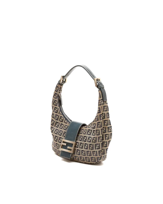 Fendi Zucchino Half Moon Bag in Canvas from A Retro Tale, photo 2 of 9