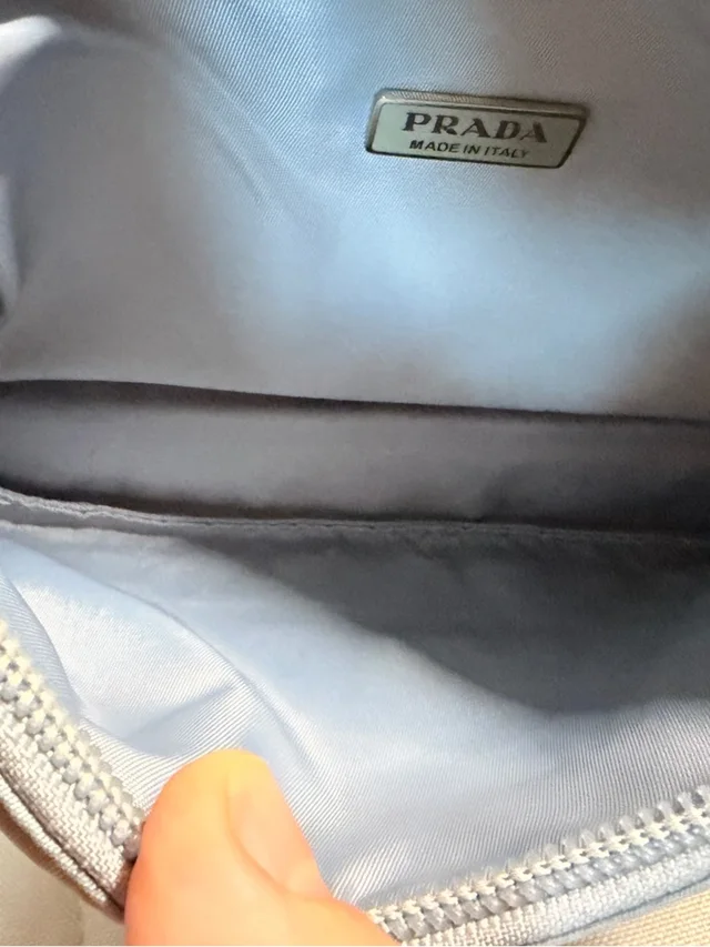 Prada Baby Blue Nylon Tessuto Hobo in blue Nylon from Poshmark, photo 4 of 6