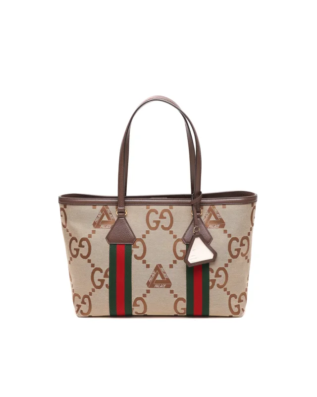 Gucci x Palace Jumbo GG Tote Bag in Canvas from A Retro Tale