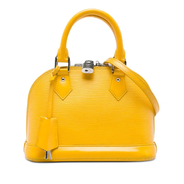 Yellow Louis Vuitton Epi Alma BB Satchel in Yellow Leather from Designer Revival