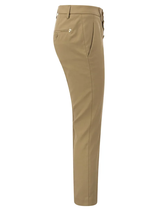 Dondup Carmen Slim Gabardine Lyocell Trousers, photo 3 of 4 from Balardi