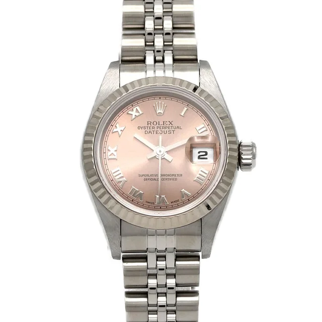Rolex Datejust Automatic Watch White in White from The Reluxe