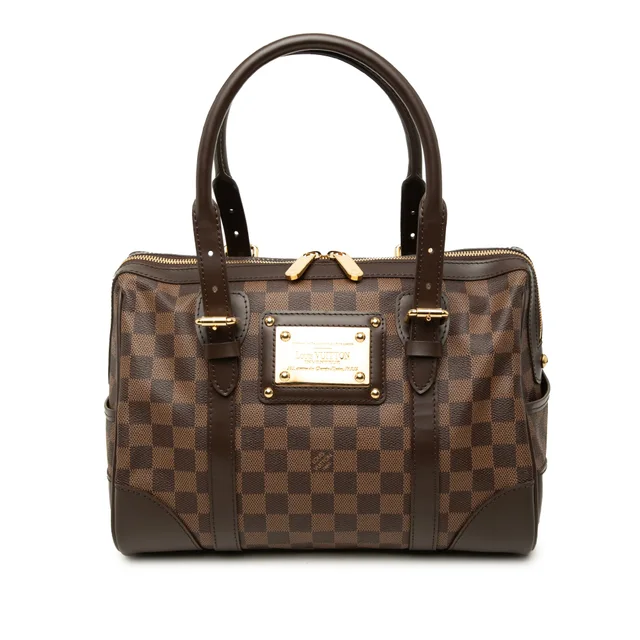 Brown Louis Vuitton Damier Ebene Berkeley Handbag in Brown Canvas from Designer Revival, photo 1 of 1