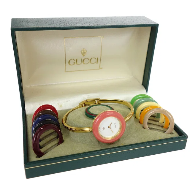 Gucci 11/12 Change Bezel Chameleon Quartz Watch SS from AMORE Vintage Tokyo