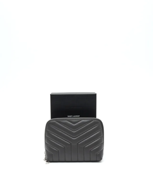 Saint Laurent Loulou Matelassé Pouch in Satin from A Retro Tale, photo 2 of 6