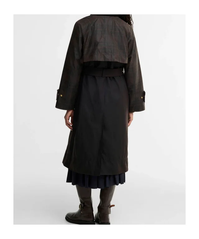 Barbour Elva Waxed Trench Coat, photo 3 of 4 from SENSER