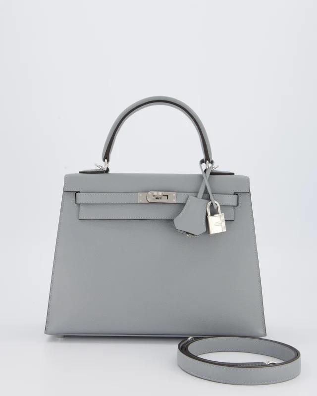 Hermès Kelly 25 Sellier Bag in Grey Leather from Sellier, photo 2 of 21