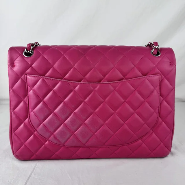 Chanel Maxi Classic Double Flap Bag in Metal, quilted lambskin from Reowned, photo 10 of 12