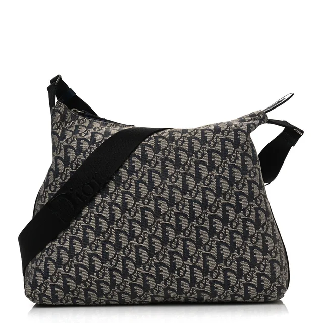 Dior Monogram Messenger Trotter Coated Canvas Bag - Black in Black Coated canvas from H&T