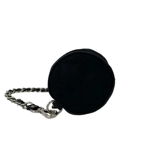 Prada Triangle Logo Quilted Tessuto Nylon Leather Mini Handbag Pouch Black in Black Nylon from The Reluxe, photo 2 of 2