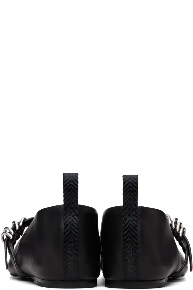 rag & bone Black Spire Leather Mary Jane Flats, photo 2 of 5 from SSENSE