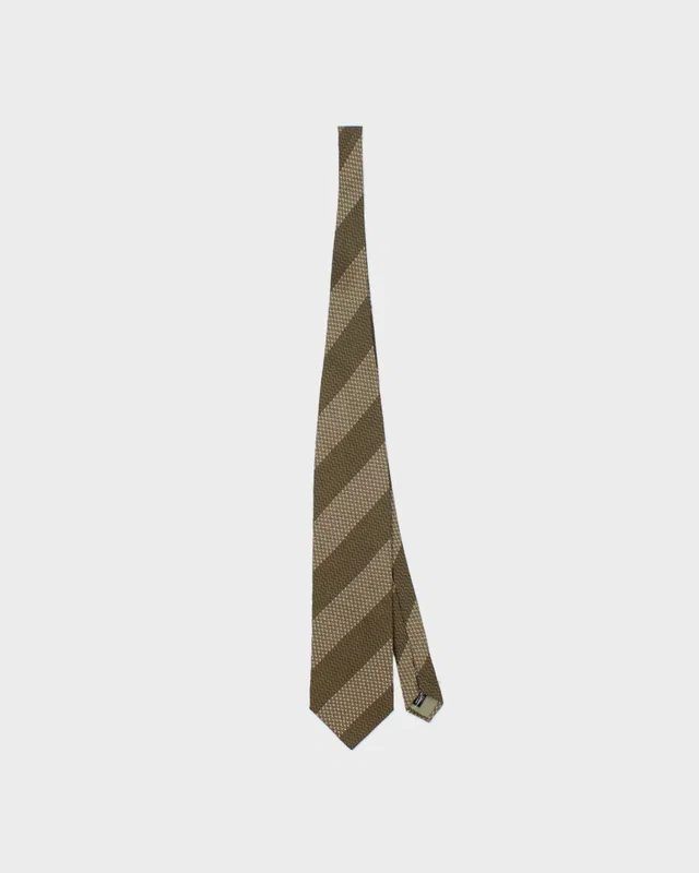 Vintage 1990s Giorgio Armani Striped Patterned Silk Tie in Multicolor Silk from Rokit Vintage