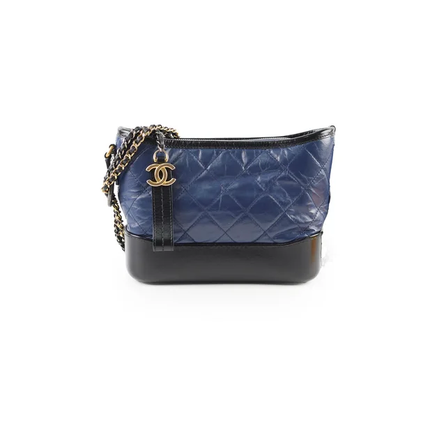 Chanel Gabrielle Small Hobo Blue in Blue Calfskin from The Purse Affair