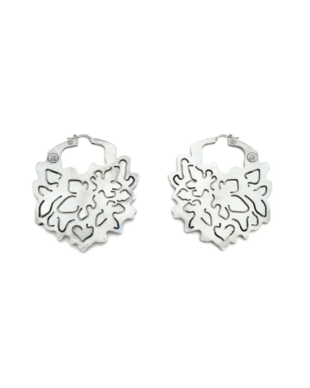 Bottega Veneta Silver Earrings in Silver from A Retro Tale, photo 3 of 4