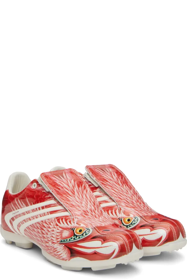 Y-3 Red F50 Beast Sneakers, photo 4 of 5 from SSENSE