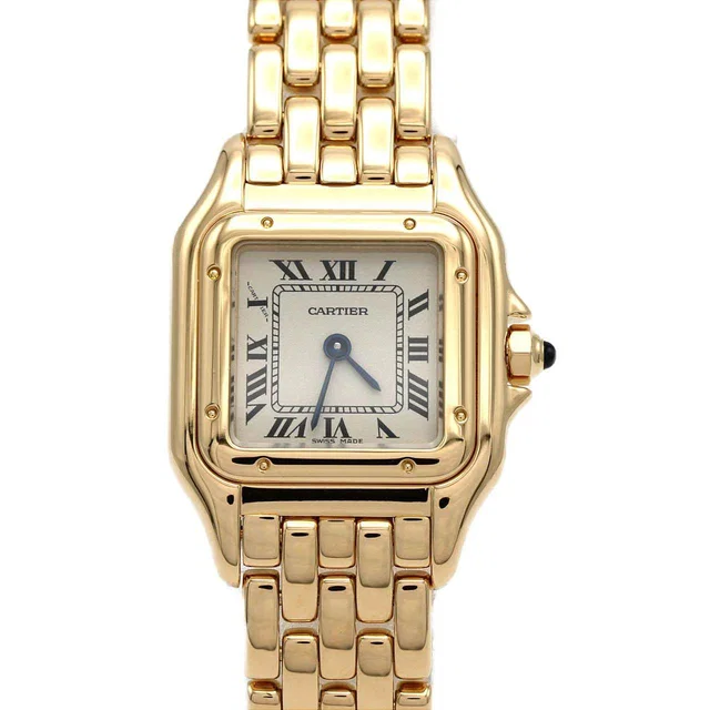 Cartier Panthere Yellow Gold Quartz in Yellow Crocodile from LuxUness