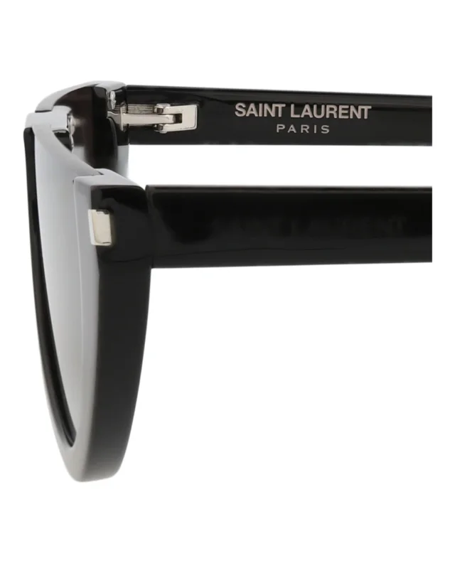 SAINT LAURENT Cat Eye-Frame Recycled Acetate Sunglasses in black, photo 4 of 5 from ShopSimon