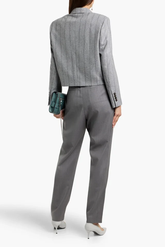 Brunello Cucinelli Pinstriped Wool-Blend Blazer, photo 3 of 4 from THE OUTNET