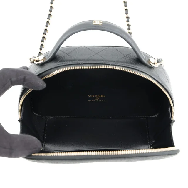 Chanel Matelasse ChainClutch Back BlackAP4438 Caviar Leather in Caviar leather from GALLERY RARE, photo 6 of 15