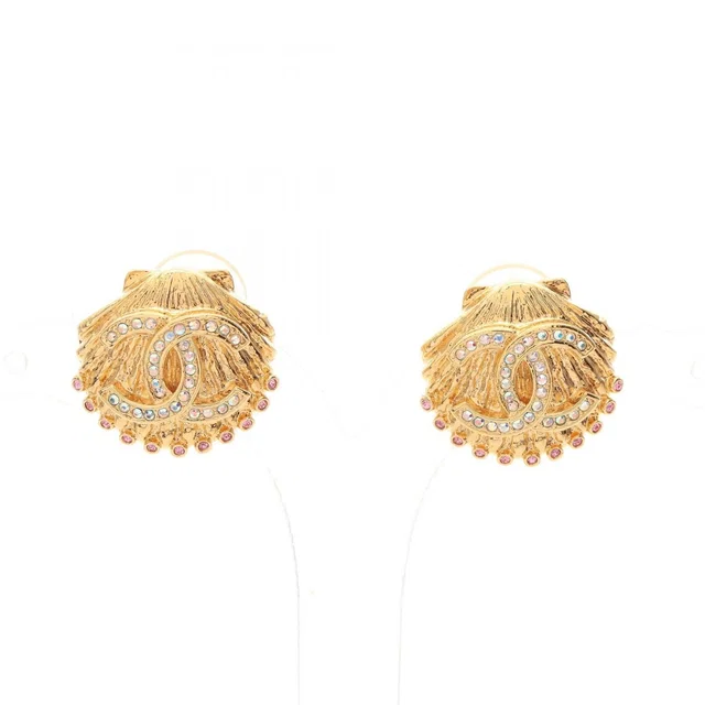 Chanel Earrings CC Logo Shell Motif from The Reluxe
