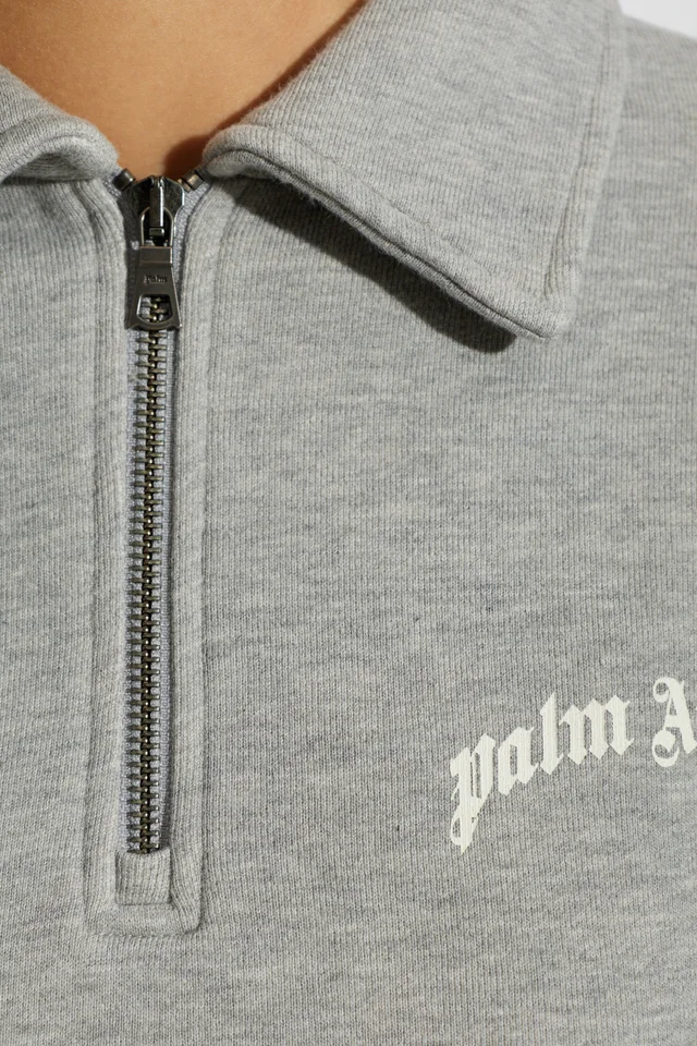 Palm Angels Logo Cropped Zip Sweatshirt, photo 5 of 5 from SENSER