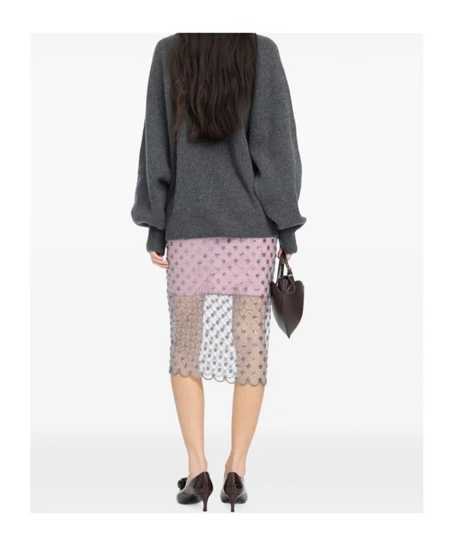 ROTATE knit highneck sweater grey, photo 4 of 5 from SENSER