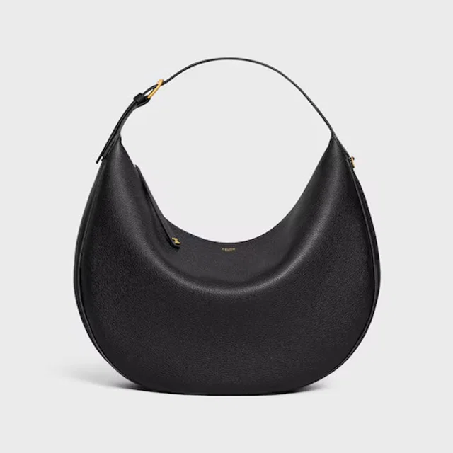Celine Cel Shoulder Bag — Black Leather in Black Leather from HEWI