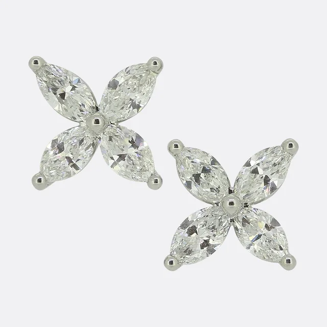 Tiffany & Co. 1.62 Carat Diamond Victoria Earrings from The Vintage Jeweller