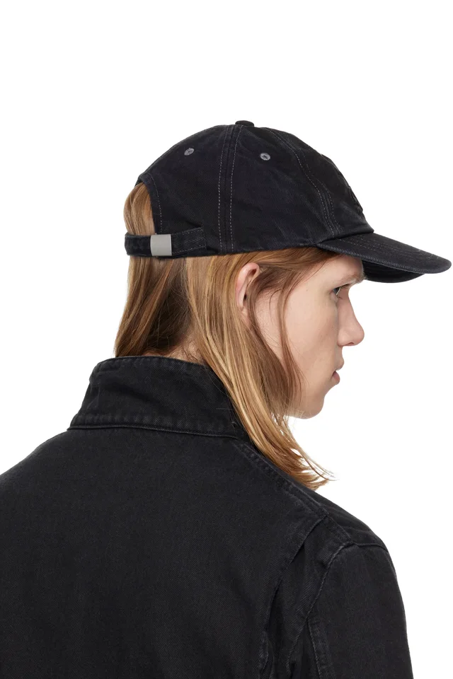 Silas Black Logo Cap, photo 3 of 3 from SSENSE