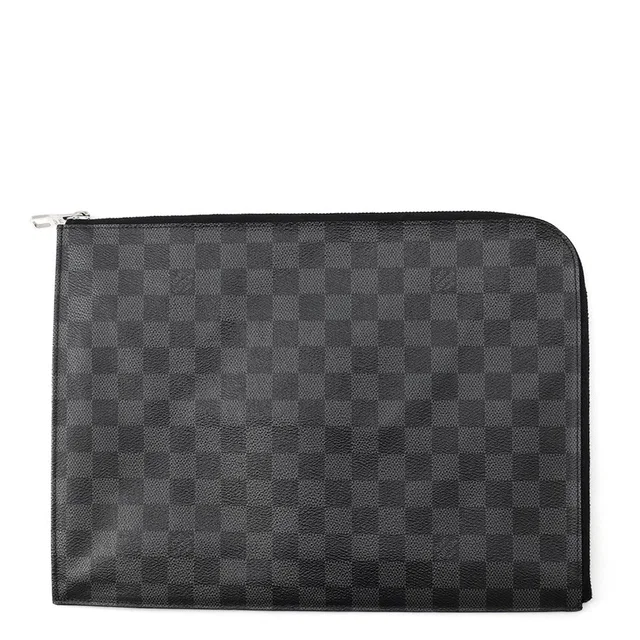 Louis Vuitton Pochette Jour NoirN41501 Damier Graphite Size GM in Grey from GALLERY RARE