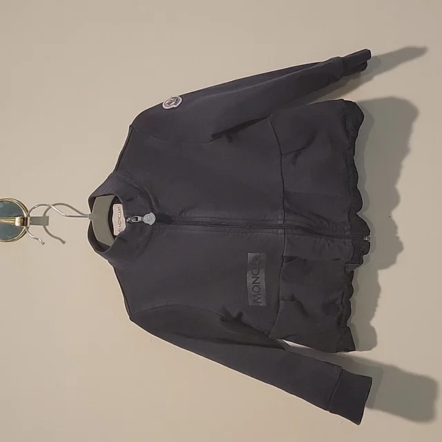Moncler Jacket Girls Zip Up Patch Kids Baby Girls Size 2 T Peplum in blue from Poshmark