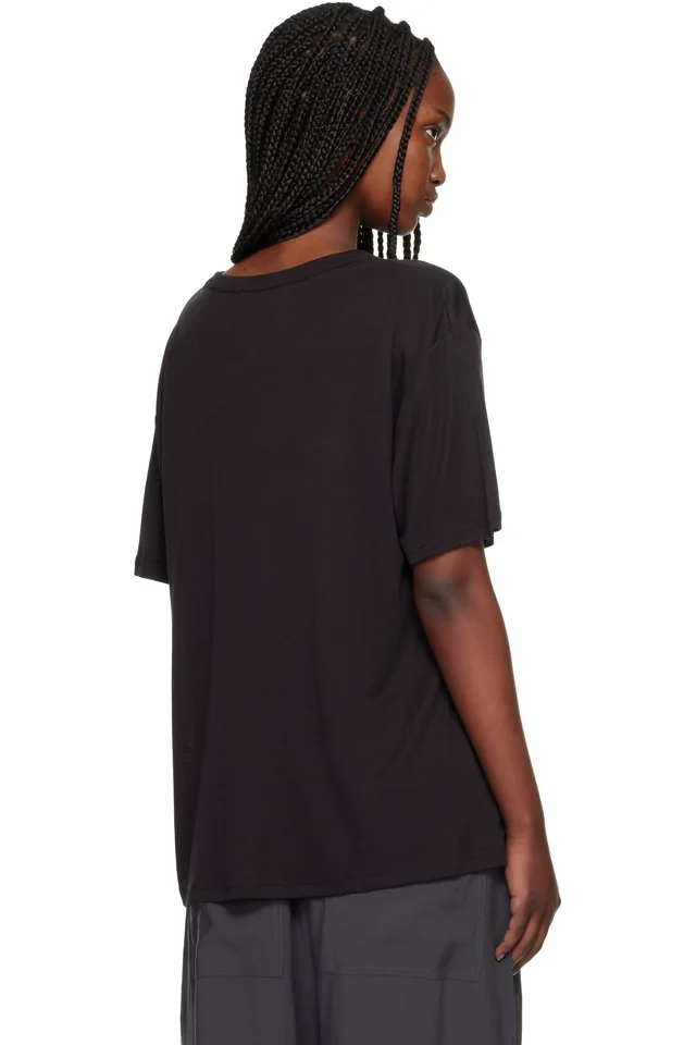 Studio Nicholson Brown Rond T-shirt, photo 3 of 4 from SSENSE