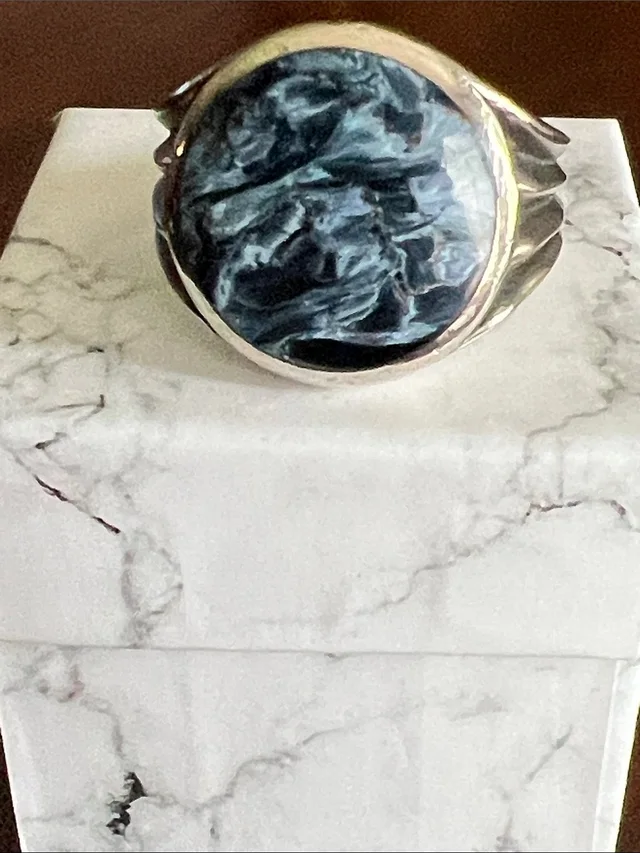 David Yurman Pietersite Man’s Sterling Ring in silver|blue|gray from Poshmark