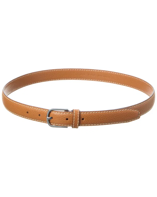 TOTEME Stitch Detail Leather Belt, image 1 of 1 from Gilt