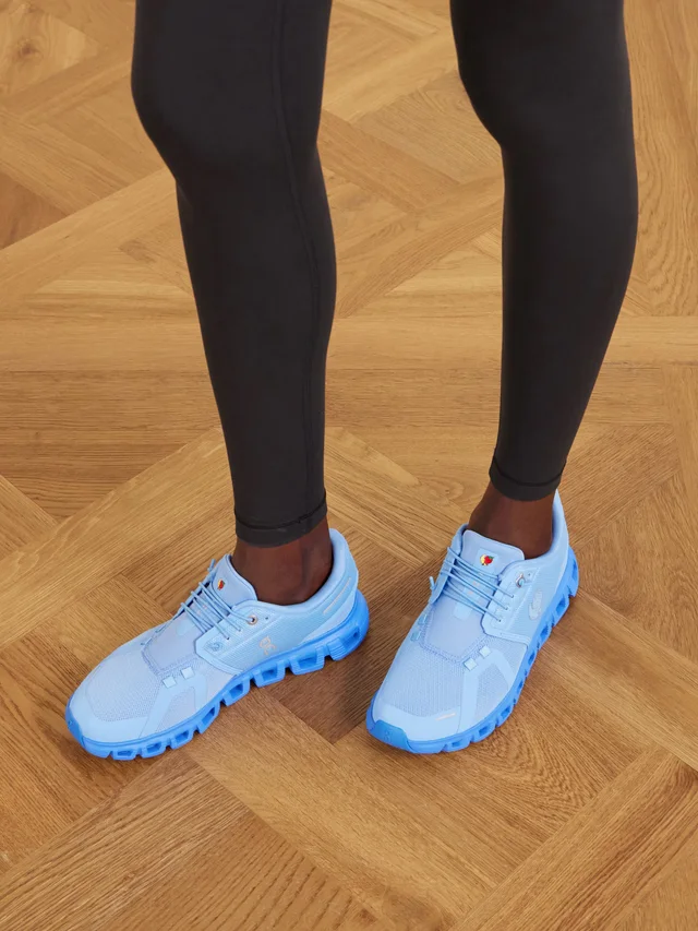 ON + Sky High Farm Cloud 6 rubber-trimmed mesh sneakers in Blue, photo 2 of 2 from NET-A-PORTER (Canada)