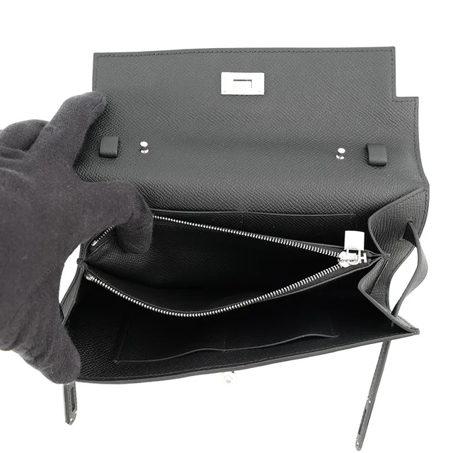 Hermès Kelly wallet long to go Black Epsom in Black Epsom leather from GALLERY RARE, photo 2 of 2