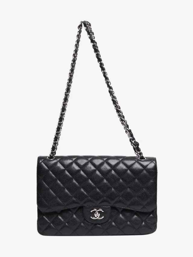 Chanel Black Caviar Jumbo 2012 Classic Double Flap in Black Caviar leather from Sign of the Times, photo 2 of 16