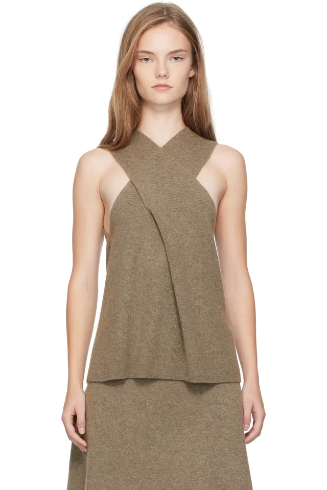 LISA YANG Taupe 'The Lyra' Top, image 1 of 1 from SSENSE