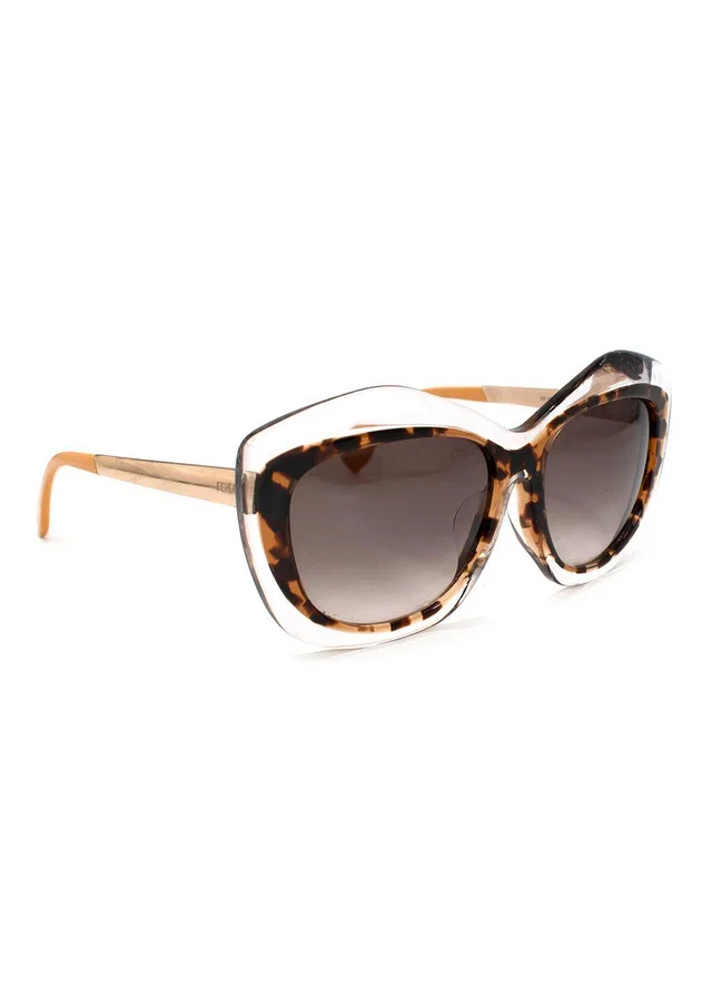 Fendi Brown Tortoise Shell Cat Eye Gradient Sunglasses in Brown from HEWI