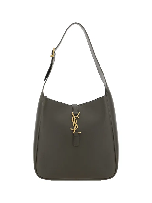 Saint Laurent Cassandre Shoulder Bag — Gray Calf Leather Bos Taurus in Grey Calfskin from HEWI