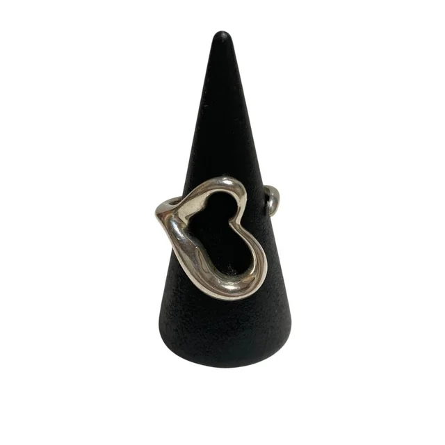 Tiffany & Co. Open Heart Ring 925 Sterling Silver in Silver from The Reluxe