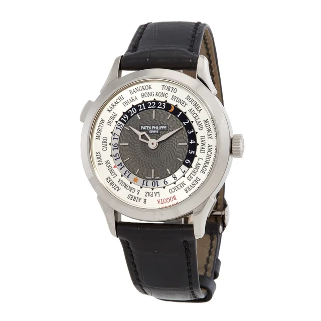 Patek Philippe Complications World Time GMT ''Bogota'' Edition 1 of 10 5230G-011 in black|gold|white Leather from Jomashop.com