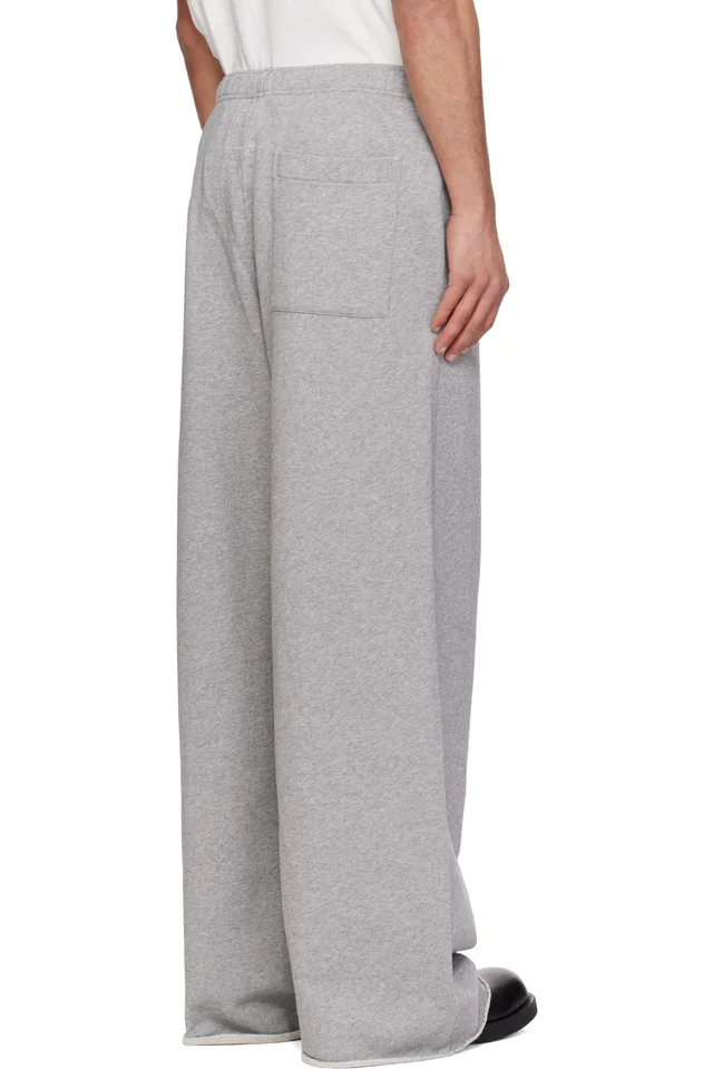 MM6 Maison Margiela Gray Label Patch Sweatpants, photo 3 of 4 from SSENSE