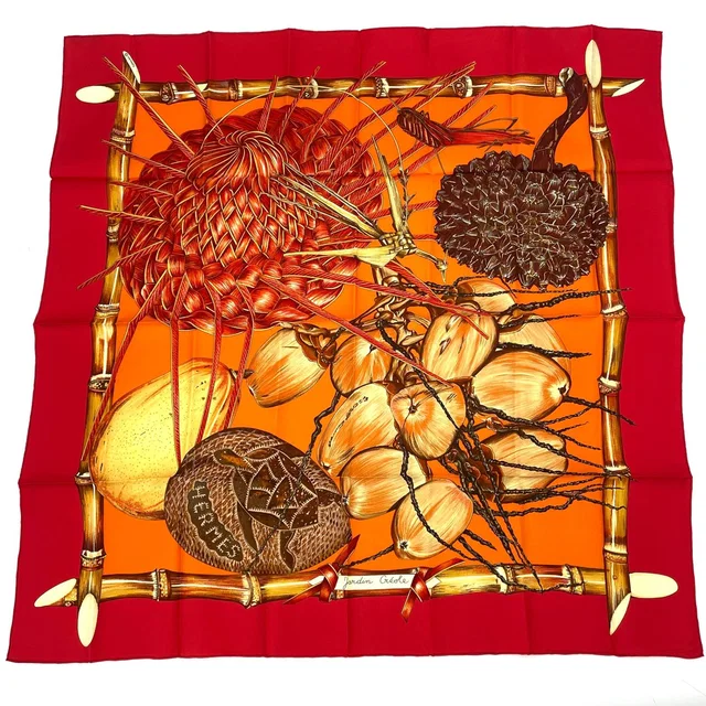 Hermès Carre 90 Jardin Creole Paradise Silk Scarf in Silk from The Reluxe