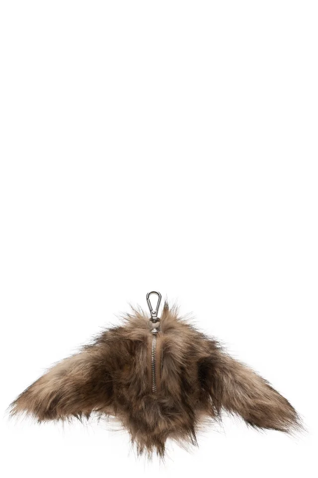 Simone Rocha Beige Faux Fur Hare Coin Purse Bag Charm, photo 2 of 2 from SSENSE