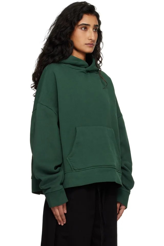 Entire Studios Green Heavy Hoodie, photo 2 of 4 from SSENSE