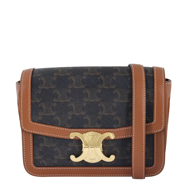 Celine Teen Triomphe Crossbody in Coated canvas from Luxe.It.Fwd