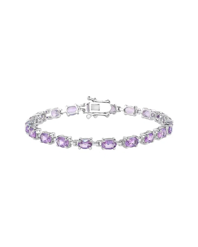 Gemstones Silver 7.74 ct. tw. Amethyst Tennis Bracelet, image 1 of 1 from Rue La La